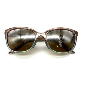 Maui Jim HS758-22B Honi HCL Bronze Sandstone Sunglasses Blue Cat Eye Flaw